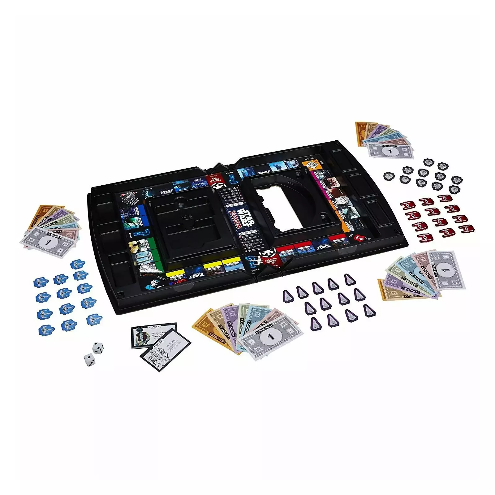 Monopoly Star Wars Edition Parker Brothers 2015 Open Box UnPunched Pieces￼