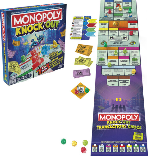 Hasbro Gaming Monopoly Knockout Board Game