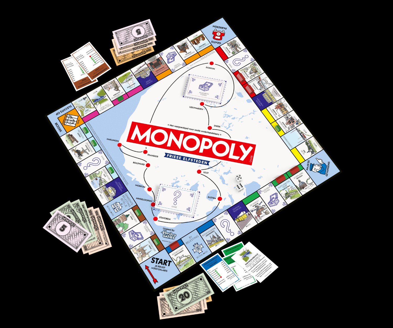 Identity Games Monopoly Friese Elfsteden - Speciale Editie - Bordspel