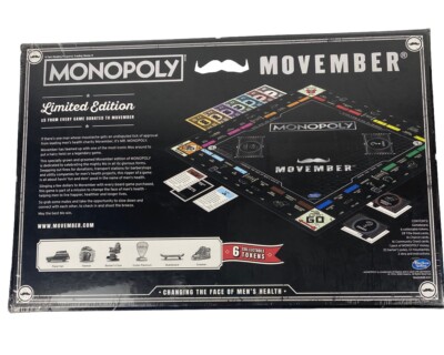 Movember Monopoly Boardgame Limited Collectors Edition 2020 Hasbro