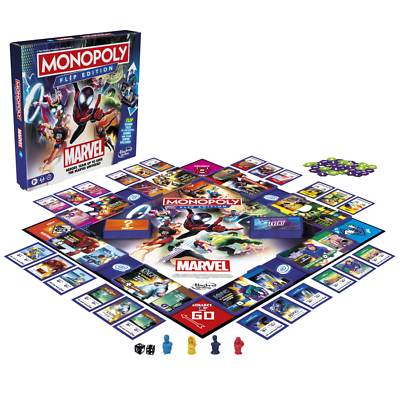 Monopoly Flip Edition: Marvel Board Game