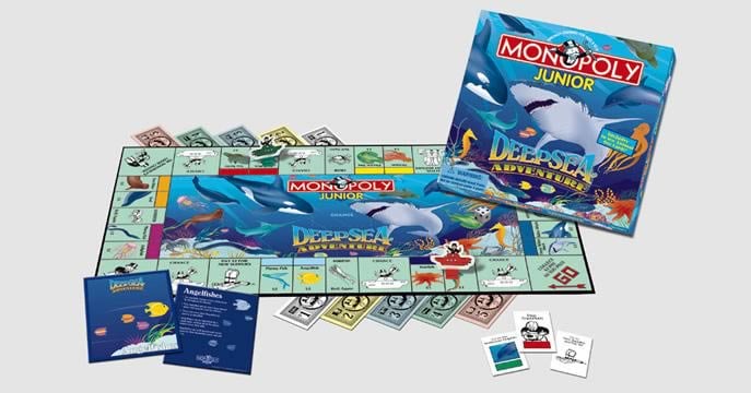 USAOpoly Monopoly Junior - Deep Sea Adventure Board Game